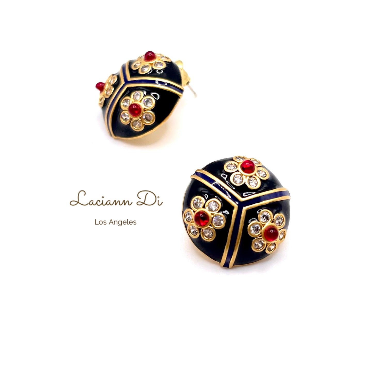 Laciann Di Handcrafted Enamel Vintage Style Earrings