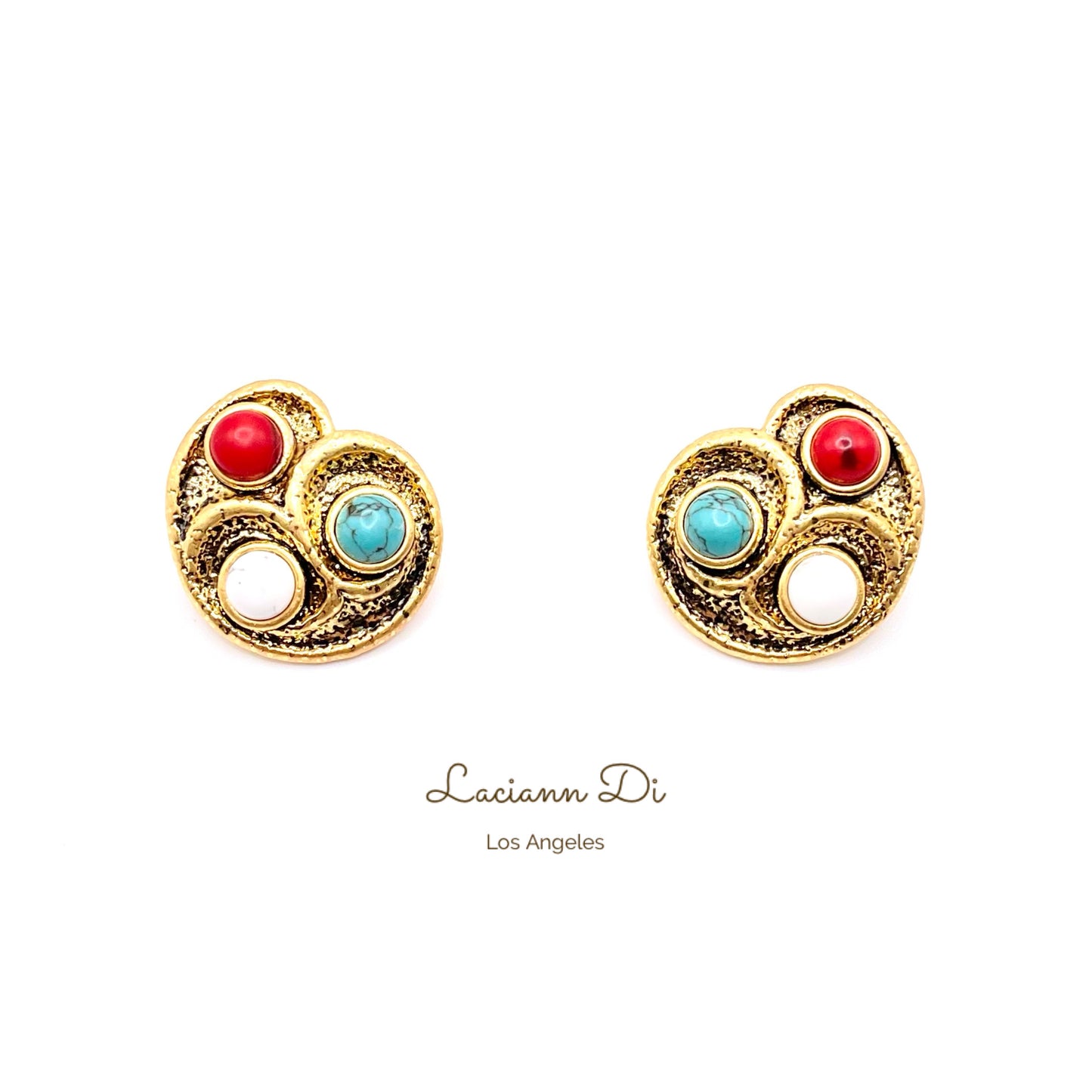 Laciann Di Colorful Turquoise Earrings