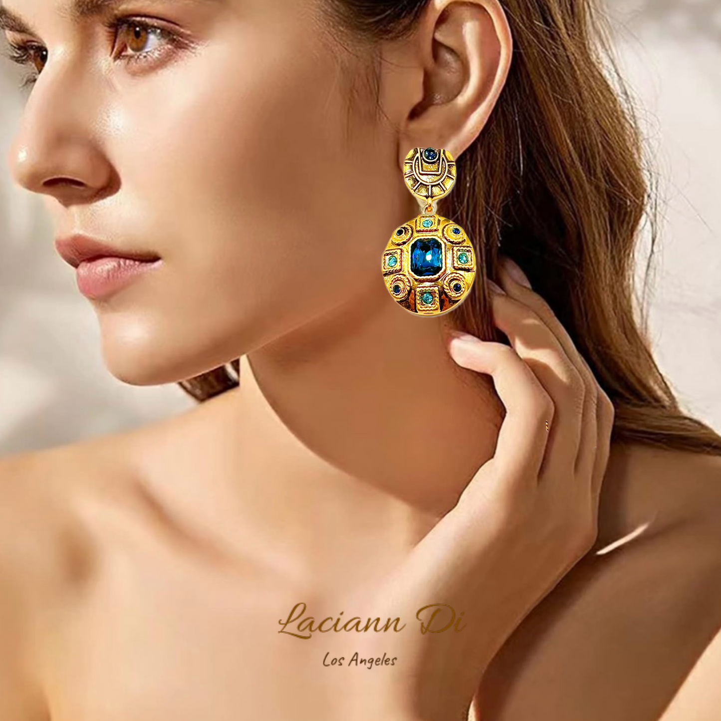 Laciann Di Vintage Palace Gemstone Earrings