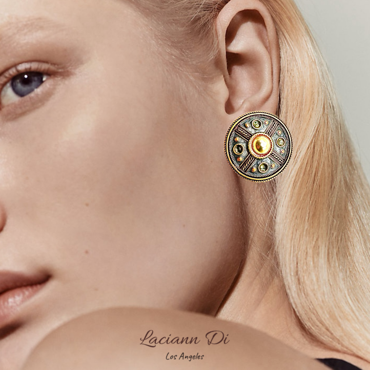 Laciann Di Handcrafted Enamel Pearl Earrings