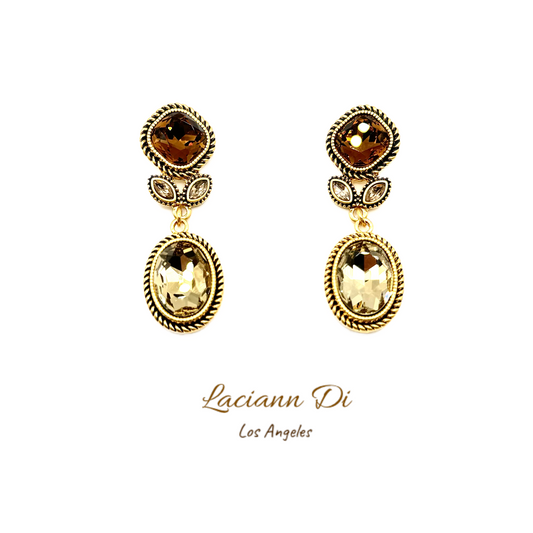 Laciann Di Classic Crystal Earrings