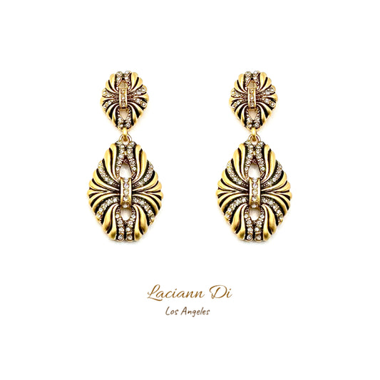 Laciann Di Royal Vintage Crystal Earrings