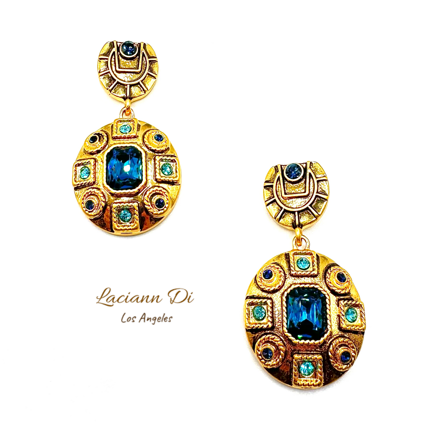 Laciann Di Vintage Palace Gemstone Earrings