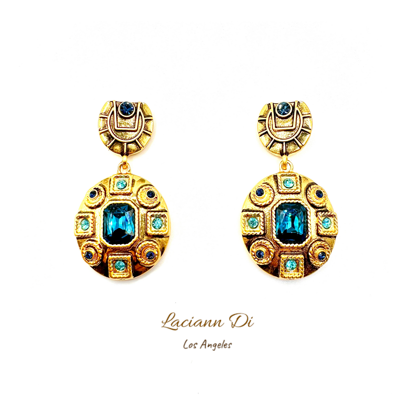 Laciann Di Vintage Palace Gemstone Earrings