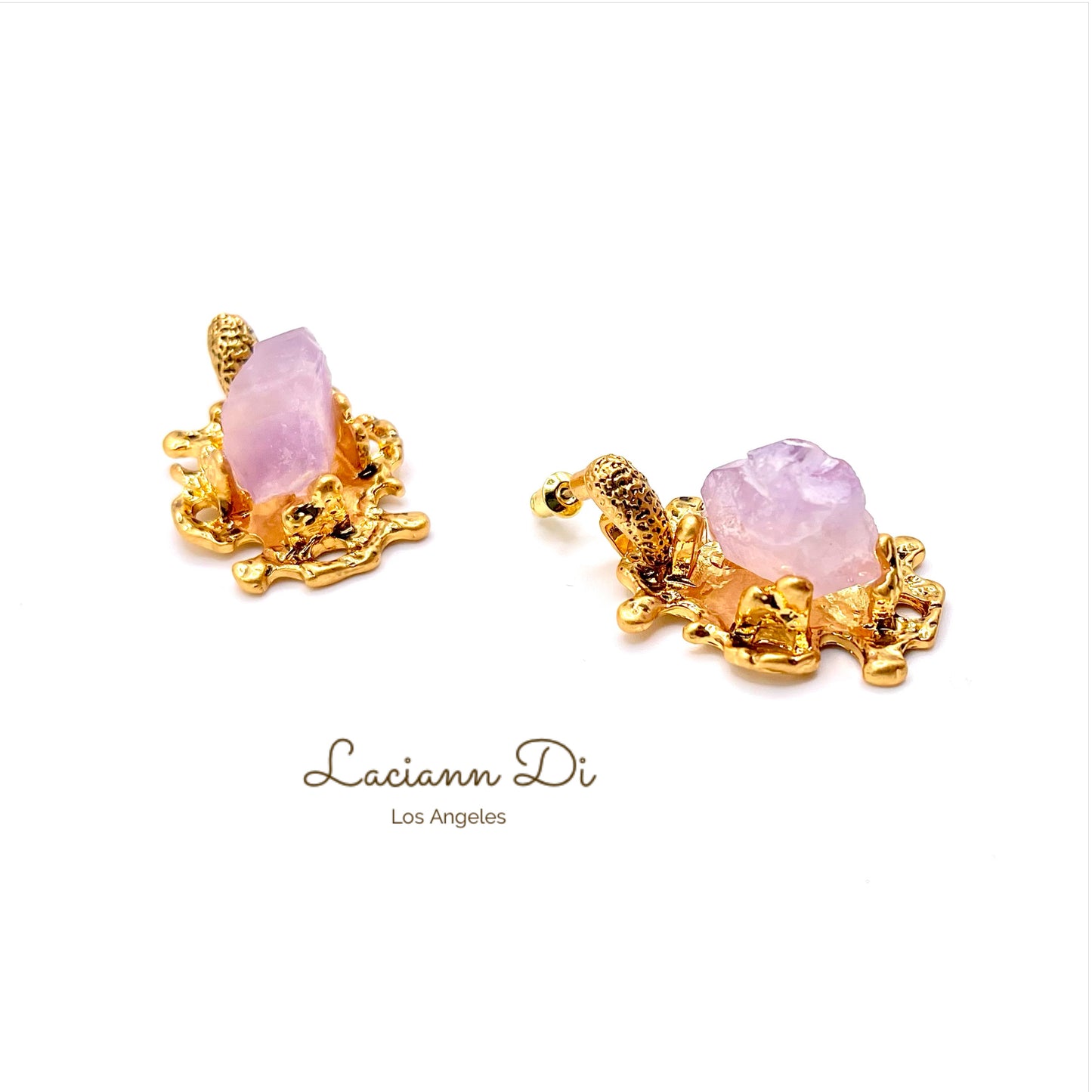 Laciann Di Raw Crystals Earrings