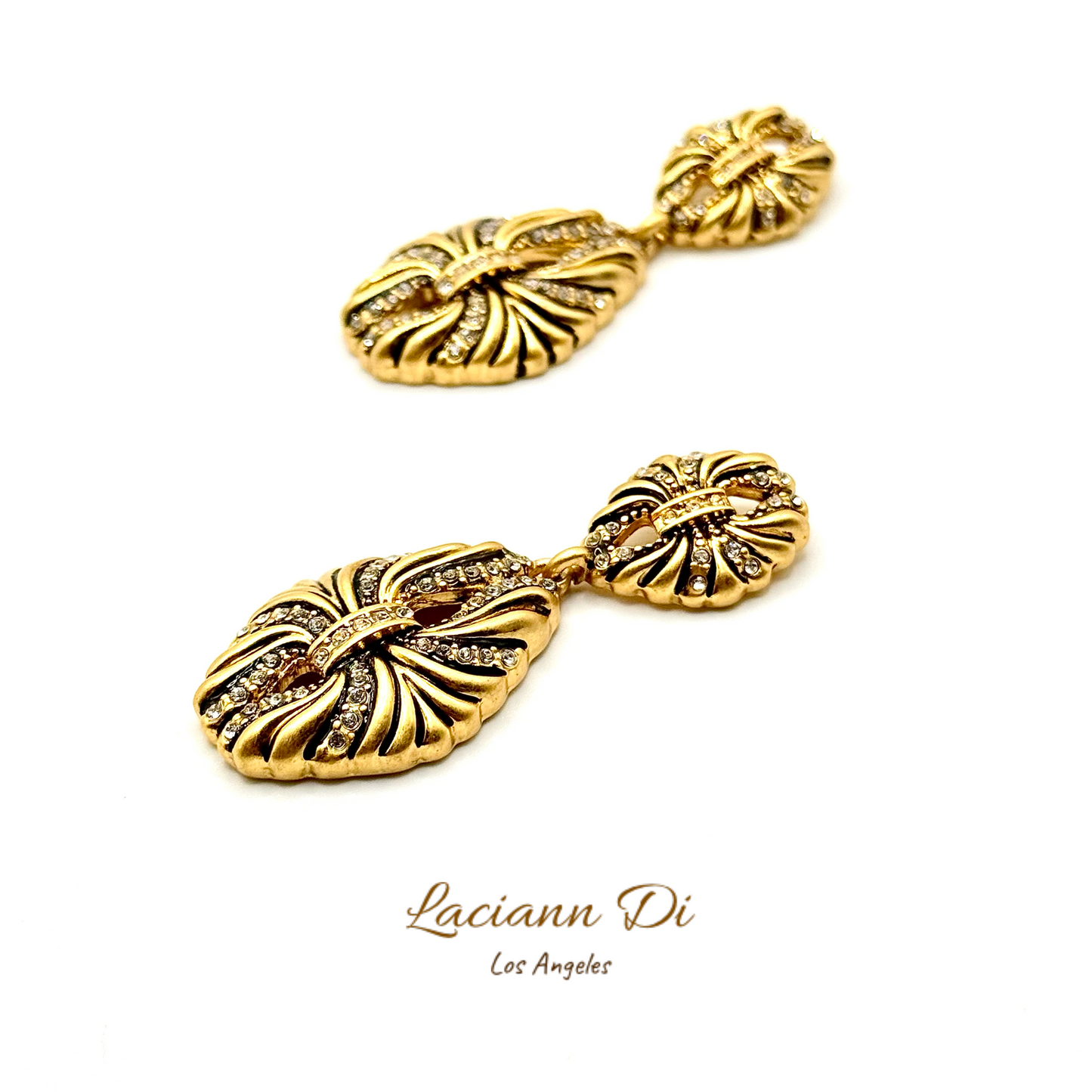 Laciann Di Royal Vintage Crystal Earrings