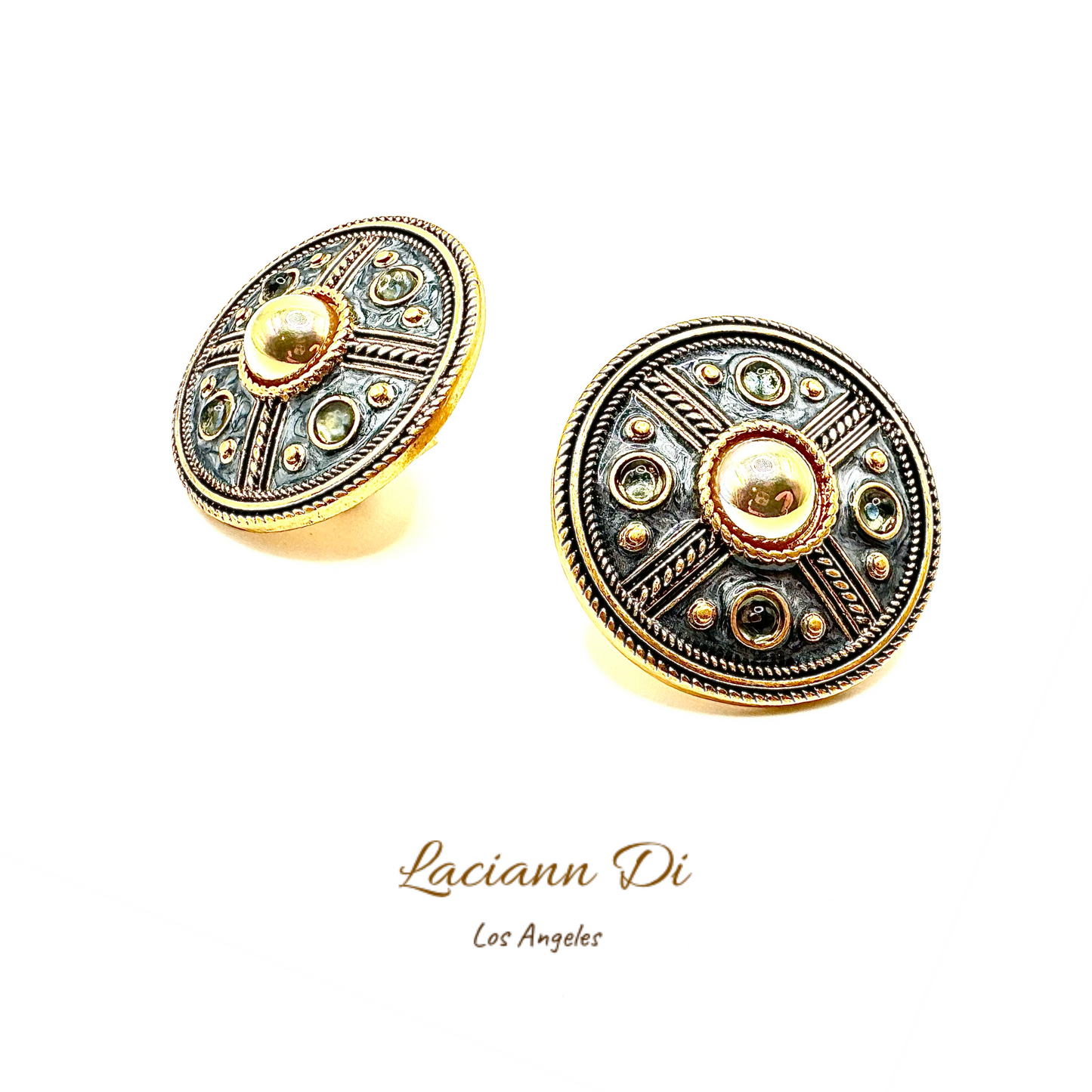 Laciann Di Handcrafted Enamel Pearl Earrings